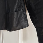 Vintage late 70s black leather jacket Palace of Nowhere
