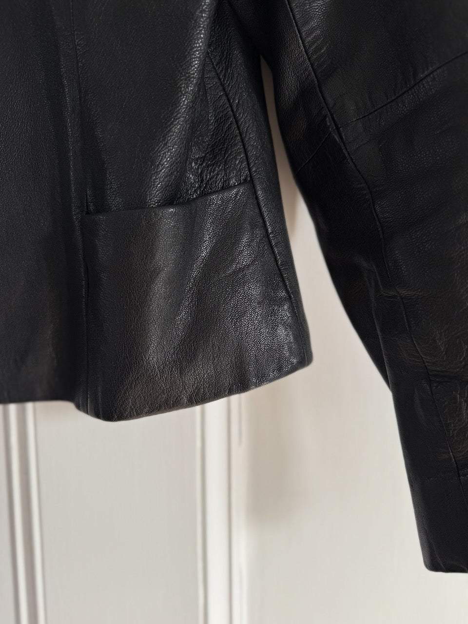 Vintage late 70s black leather jacket Palace of Nowhere