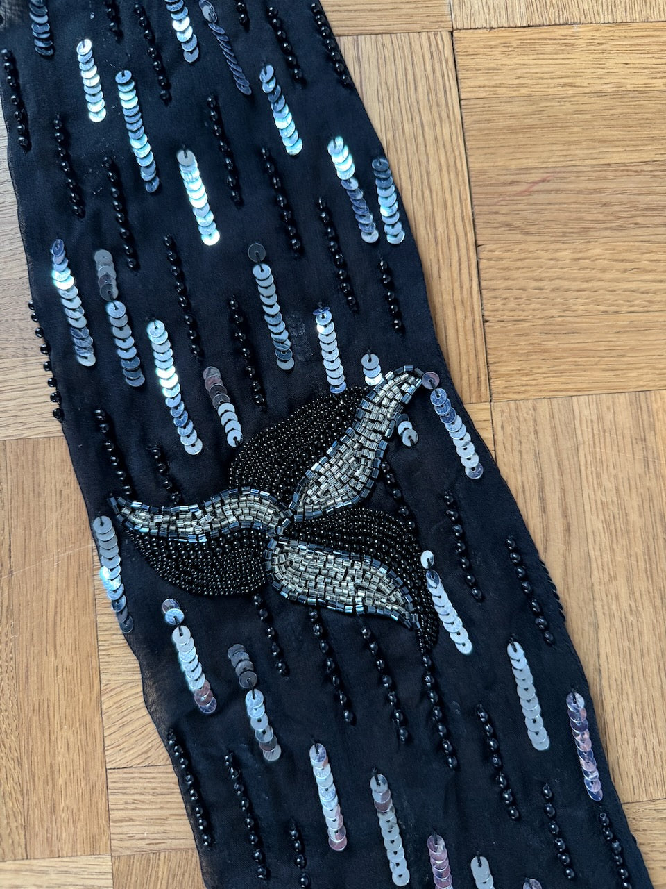 Rodarte long sequin silk scarf Palace of Nowhere