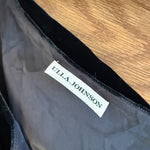 Ulla Johnson 'Elisa' black velvet one shoulder dress Palace of Nowhere