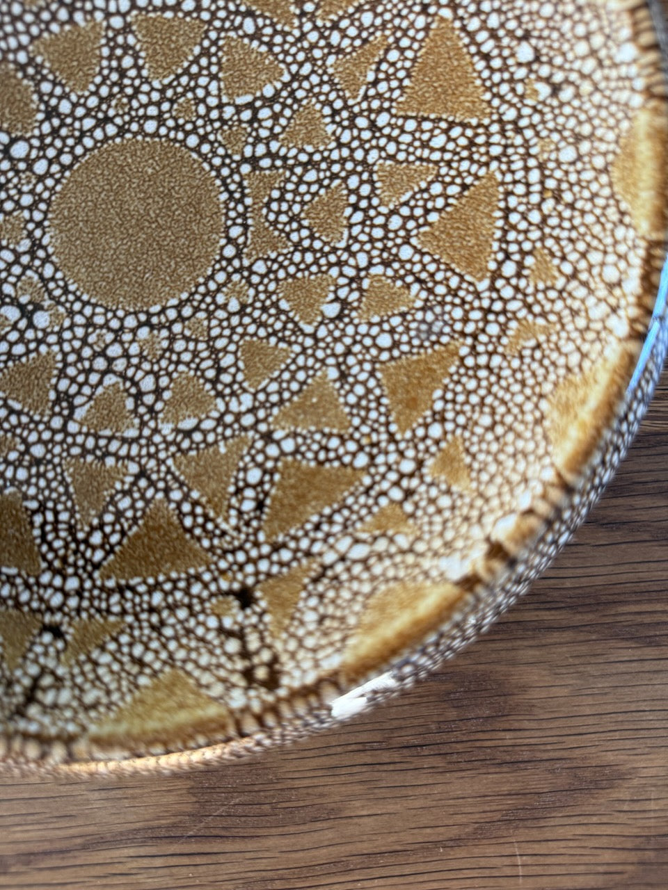 Vintage 70s Purbeck studio pottery patterned glazed bowl Palace of Nowhere