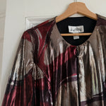 Vintage 90s Y2K zip up metallic jacket Palace of Nowhere