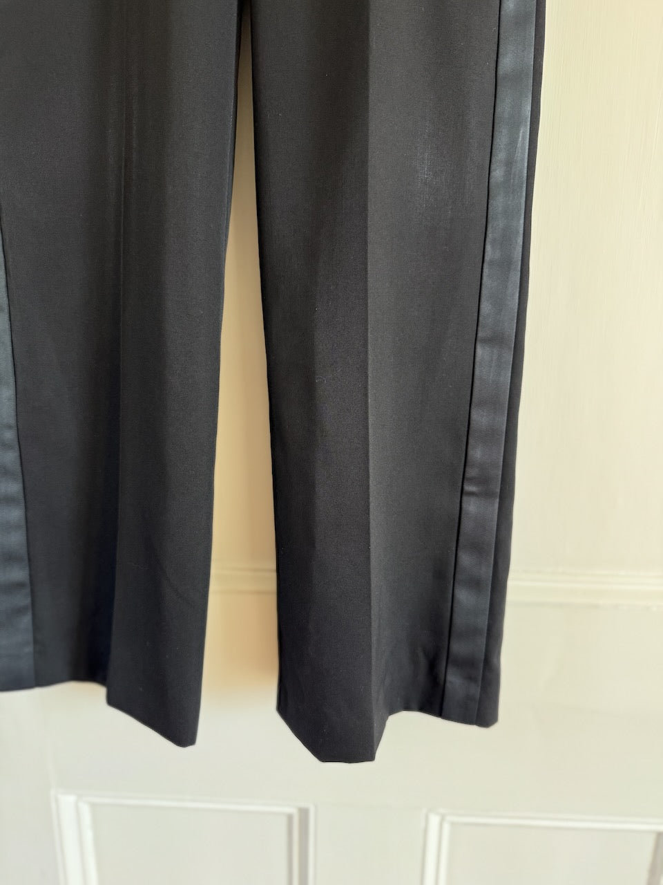 Isabel Marant 'Scarly' satin-tape wide leg wool pants Palace of Nowhere