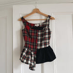 Isa Arfen AW18 wool plaid bustier top Palace of Nowhere