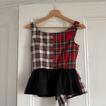 Isa Arfen AW18 wool plaid bustier top Palace of Nowhere