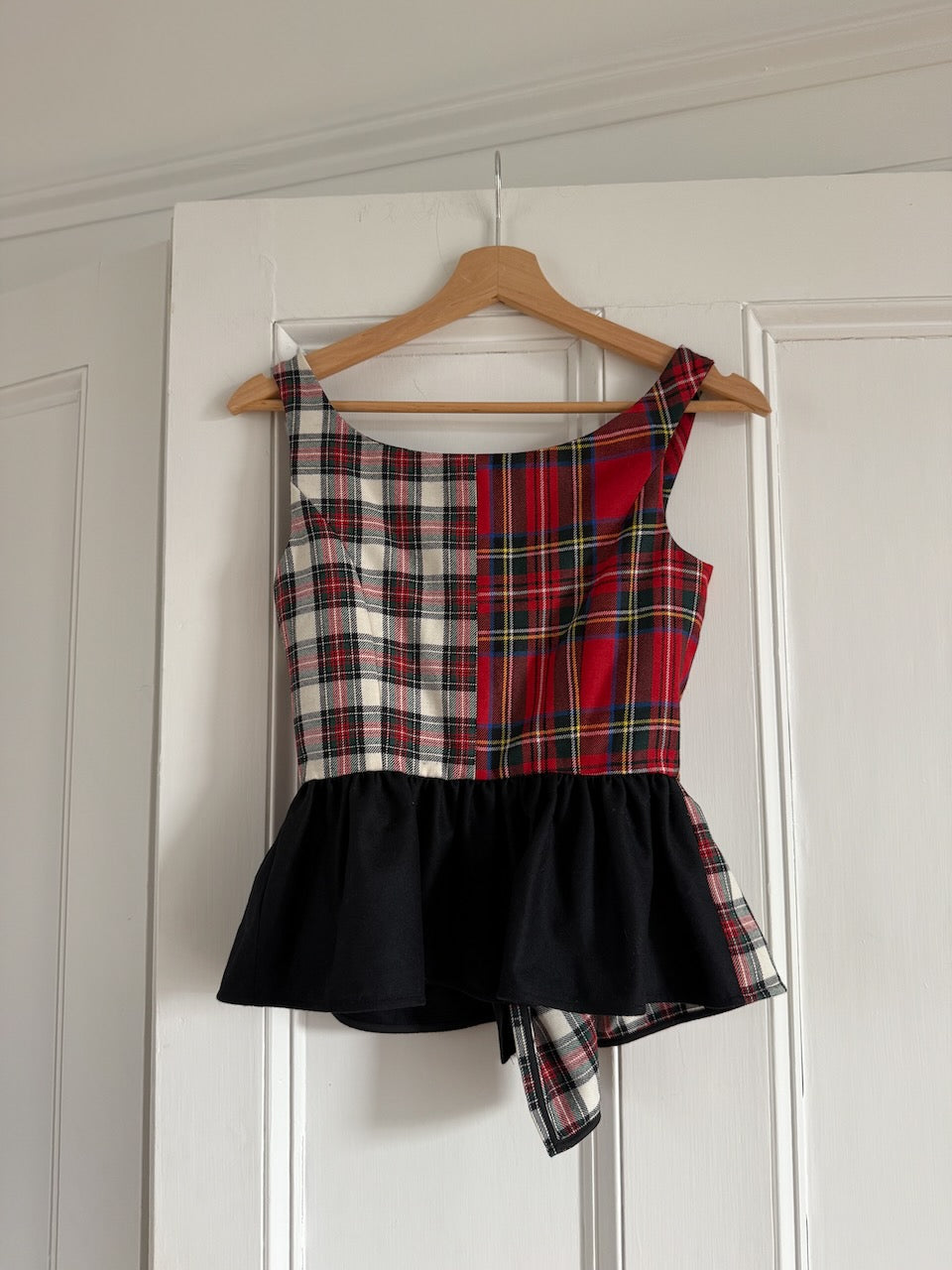 Isa Arfen AW18 wool plaid bustier top Palace of Nowhere