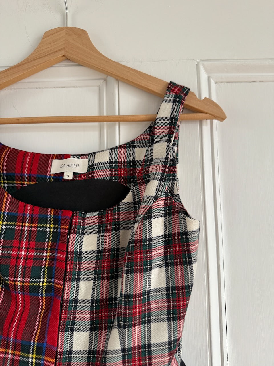 Isa Arfen AW18 wool plaid bustier top Palace of Nowhere