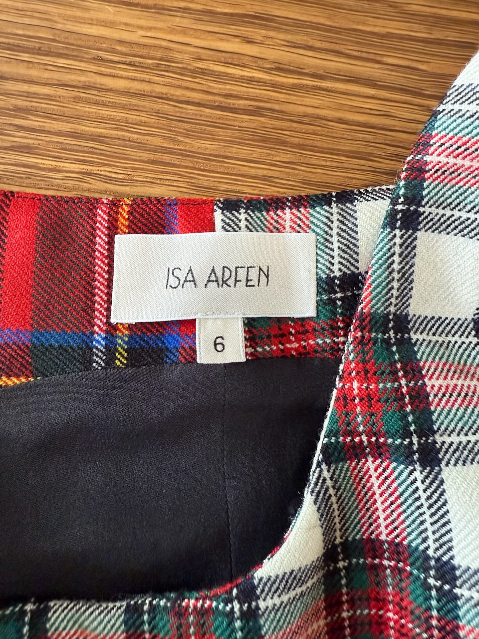 Isa Arfen AW18 wool plaid bustier top Palace of Nowhere