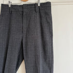 Isabel Marant Etoile charcoal grey checked wool blend 'Noah' trousers Palace of Nowhere