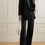 Isabel Marant 'Scarly' satin-tape wide leg wool pants Palace of Nowhere