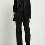 Isabel Marant 'Scarly' satin-tape wide leg wool pants Palace of Nowhere