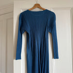 Issey Miyake Pleats Please light blue tunic top mini dress at Palace of Nowhere