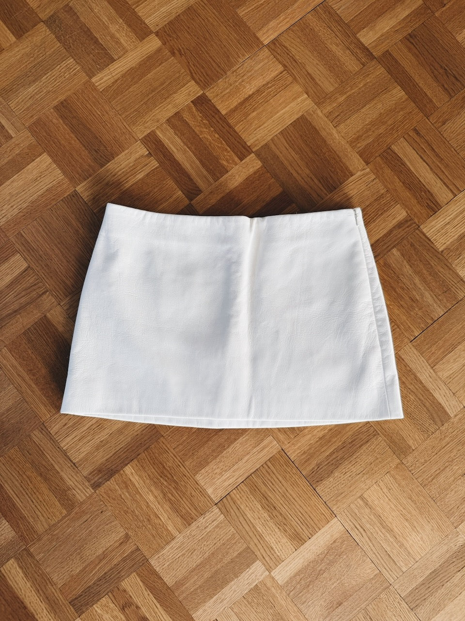 Khaite white leather 'Jett' mini skirt Palace of Nowhere