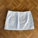 Khaite white leather 'Jett' mini skirt Palace of Nowhere