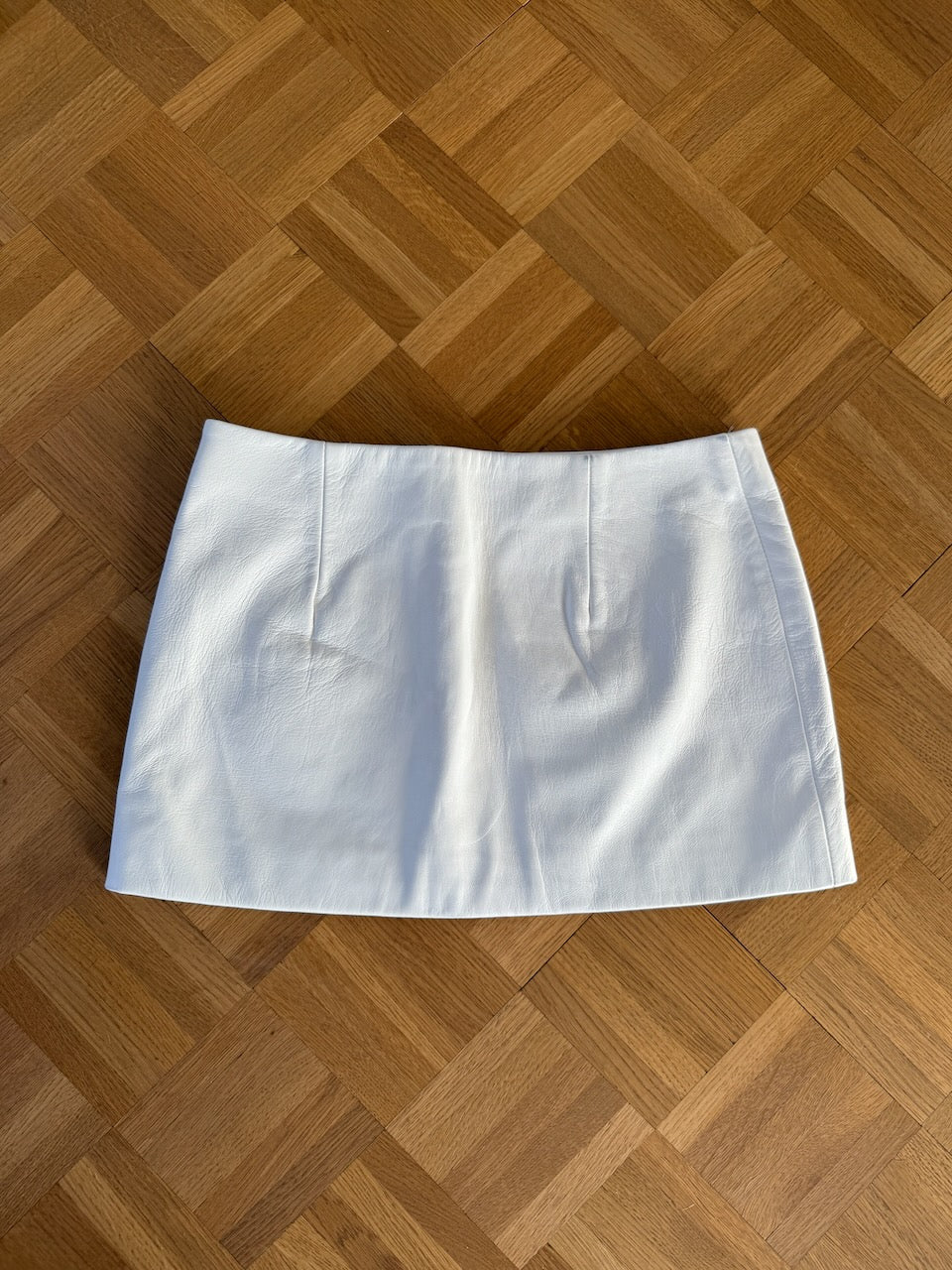 Khaite white leather 'Jett' mini skirt Palace of Nowhere