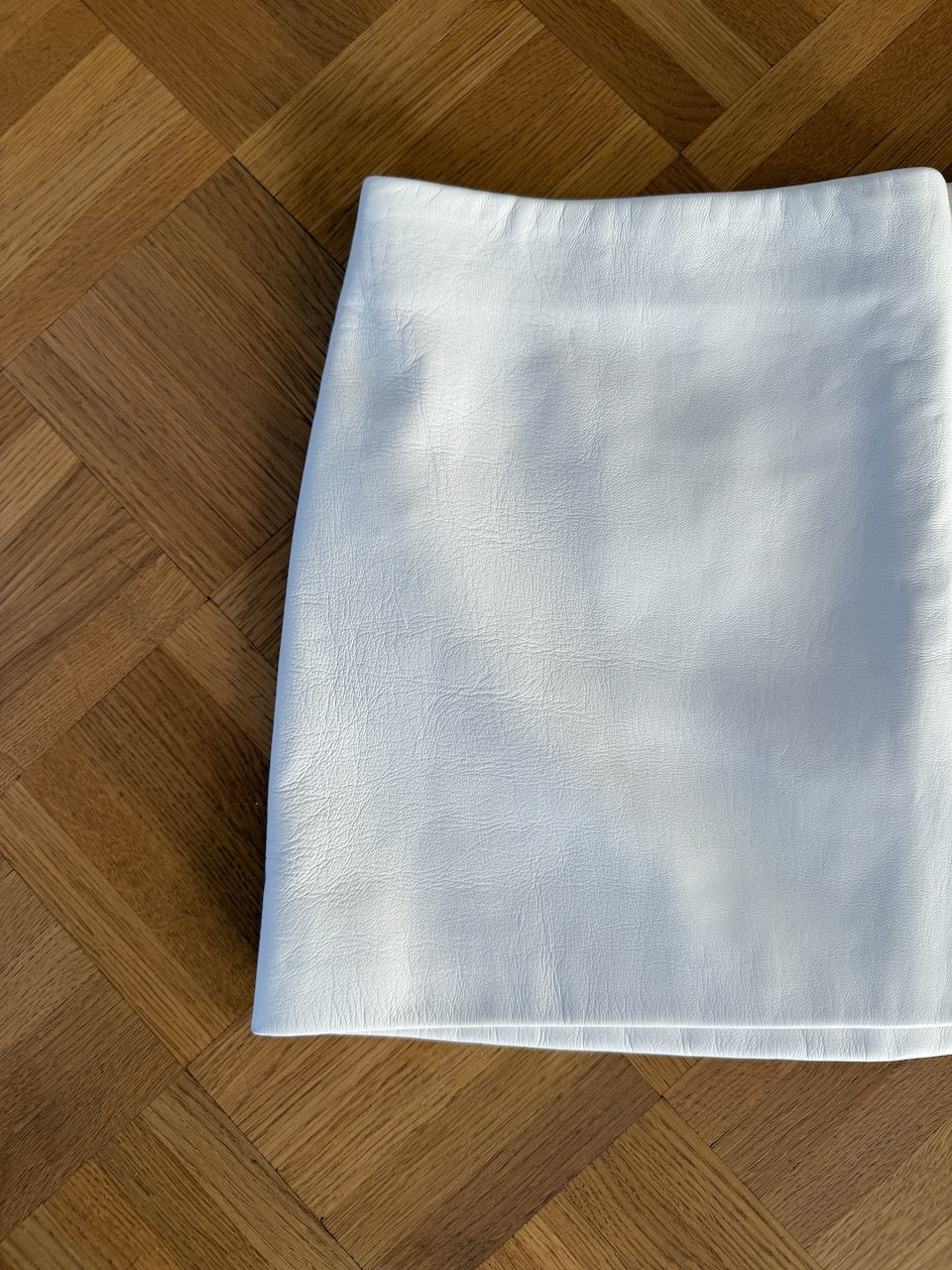 Khaite white leather 'Jett' mini skirt Palace of Nowhere