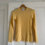 Kujten yellow cashmere ribbed jumper Palace of Nowhere
