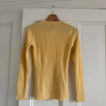 Kujten yellow cashmere ribbed jumper Palace of Nowhere