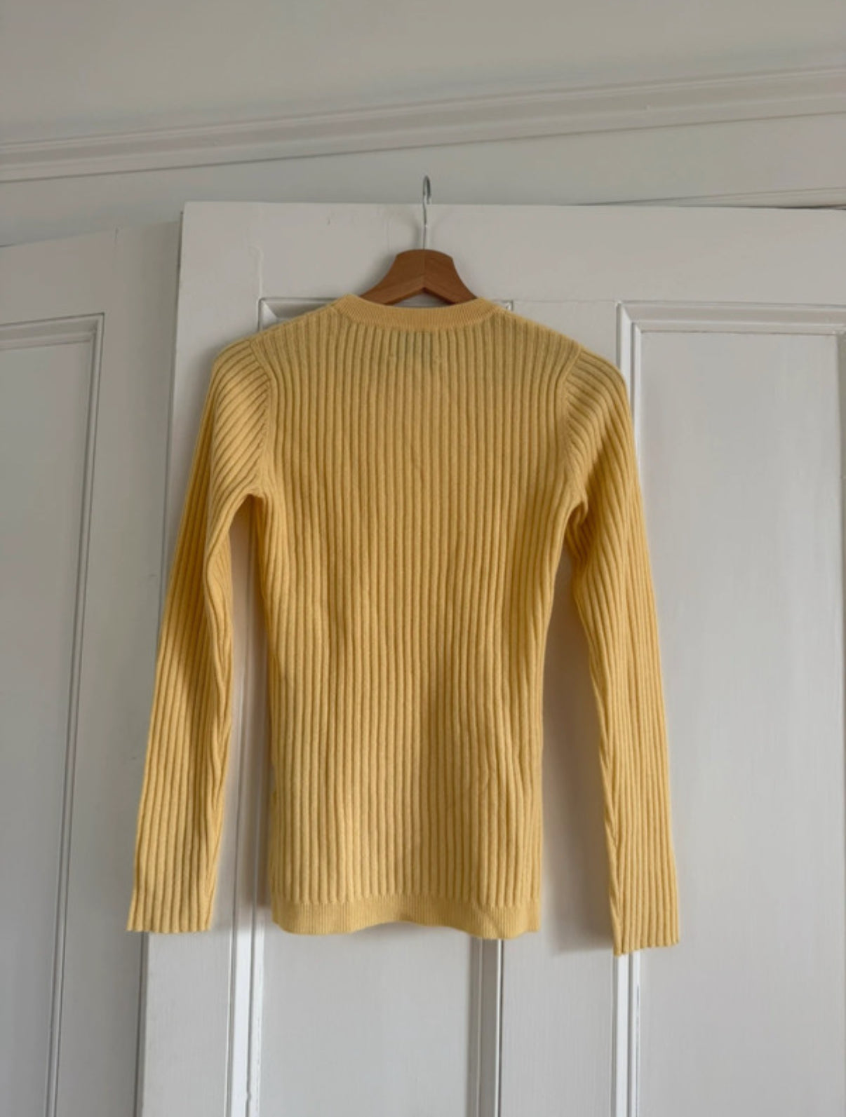 Kujten yellow cashmere ribbed jumper Palace of Nowhere