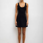 Leset Rio black scoop neck mini dress Palace of Nowhere