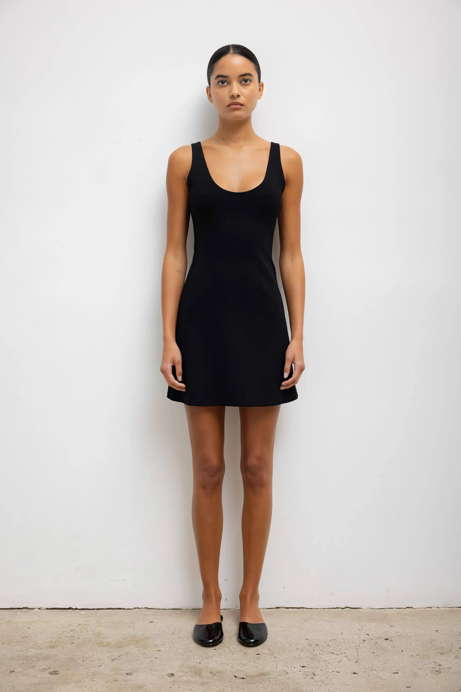 Leset Rio black scoop neck mini dress Palace of Nowhere
