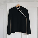 Madeleine Thompson contrast two-tone cashmere jumper Palace of Nowhere