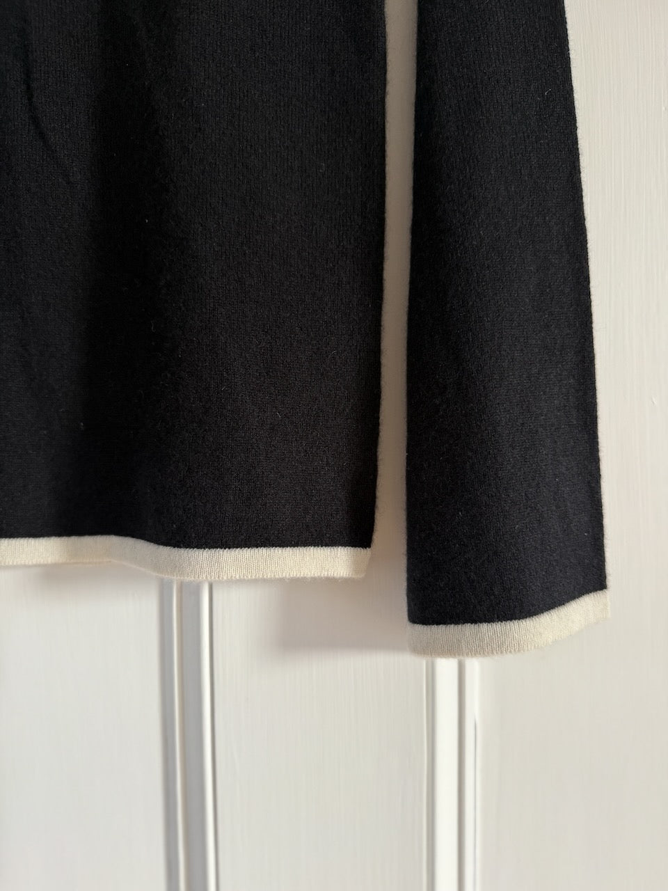 Madeleine Thompson contrast two-tone cashmere jumper Palace of Nowhere