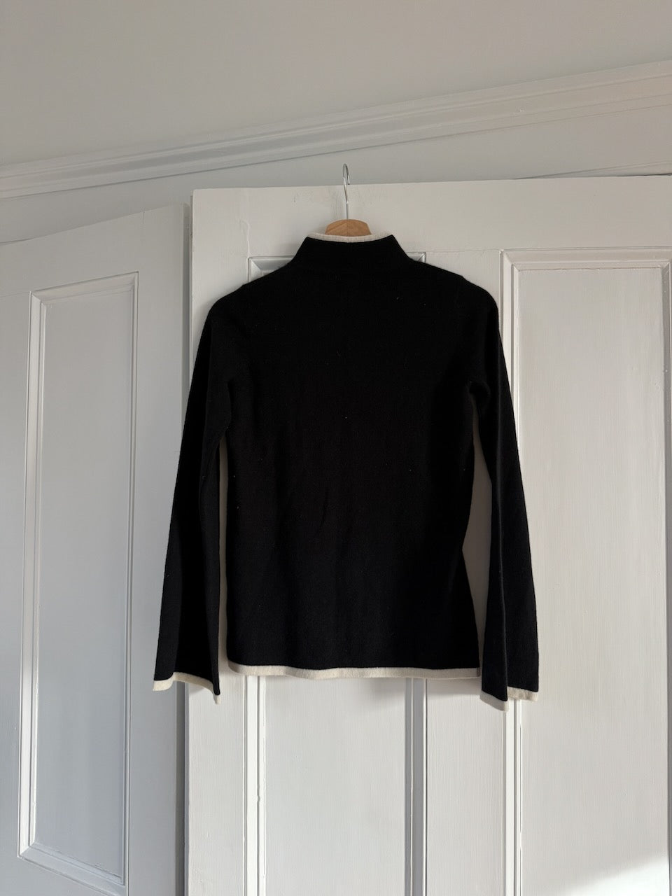 Madeleine Thompson contrast two-tone cashmere jumper Palace of Nowhere