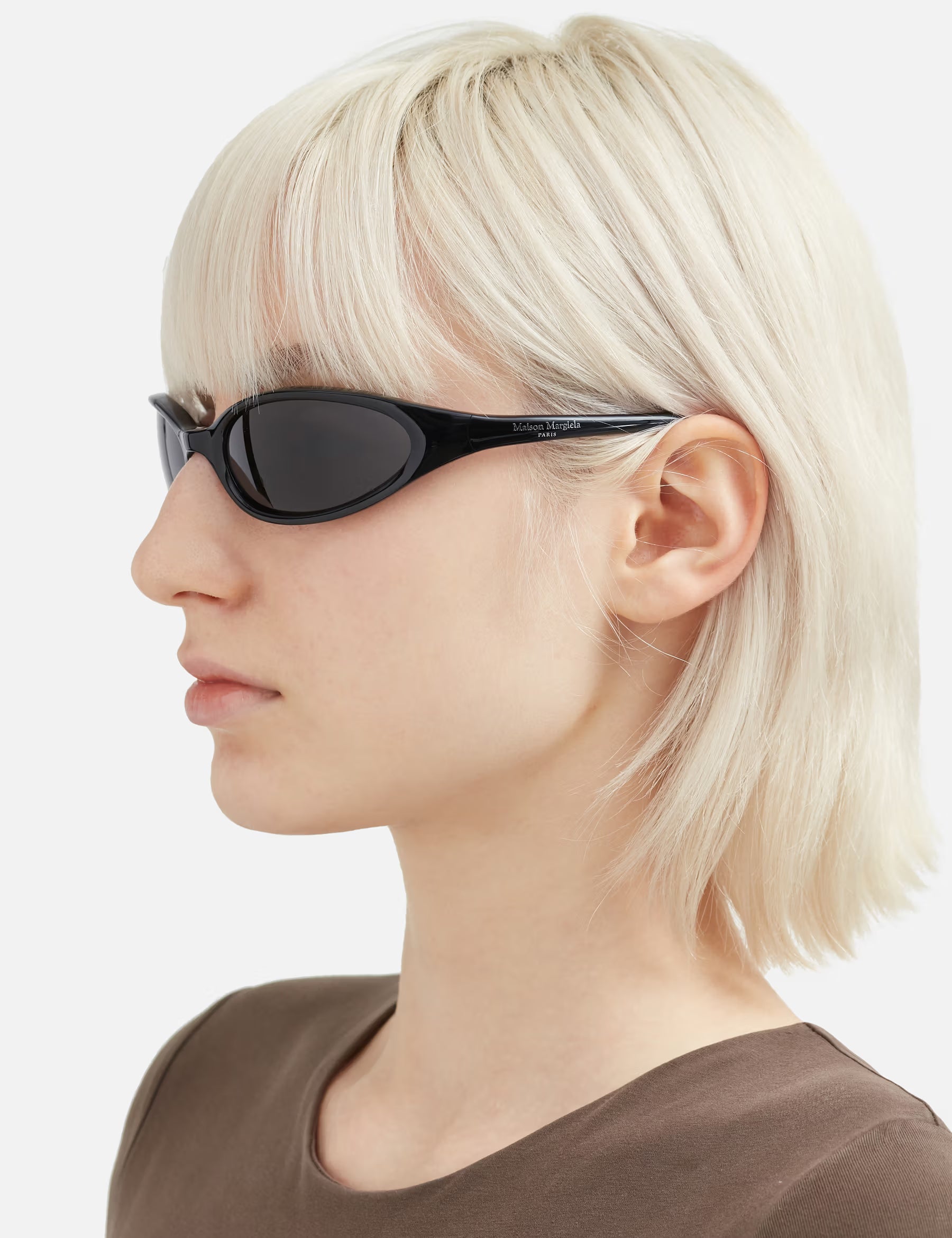 Maison Margiela x Gentle Monster black wraparound sunglasses Palace of Nowhere