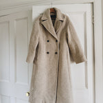 Mango oatmeal wool blend double breasted coat at Palace of Nowhere