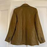 Max Mara Guglia khaki green linen blazer at Palace of Nowhere