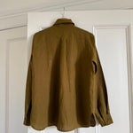 Max Mara khaki brown linen shirt at Palace of Nowhere