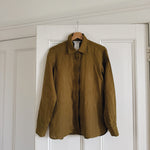 Max Mara khaki brown linen shirt at Palace of Nowhere