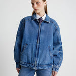 Mimchik denim oversized 'tall boy' jacket at Palace of Nowhere