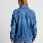 Mimchik denim oversized 'tall boy' jacket at Palace of Nowhere