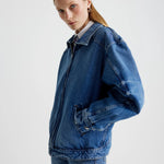 Mimchik denim oversized 'tall boy' jacket at Palace of Nowhere