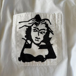 Miu Miu SS18 graphic alphabet motif white cotton shirt Palace of Nowhere