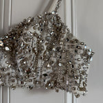 Miu Miu rhinestone embroidered silk bra top Palace of Nowhere