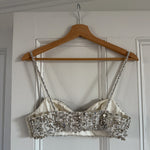 Miu Miu rhinestone embroidered silk bra top Palace of Nowhere