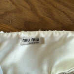 Miu Miu rhinestone embroidered silk bra top Palace of Nowhere