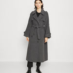 Musier Paris 'Gia' wool blend long belted coat at Palace of Nowhere