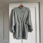 NA-KD silver sequin batwing mini dress Palace of Nowhere