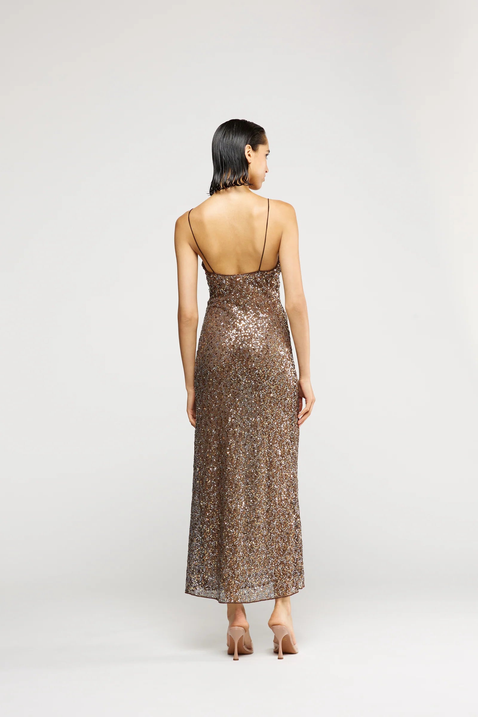 Oseree netquins slip maxi dress Palace of Nowhere