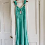 Rixo 'Lucie' lace-trimmed embroidered crepe de chine midi dress