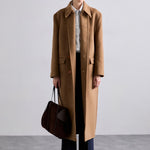 Filippa K brushed wool double breasted long coat 