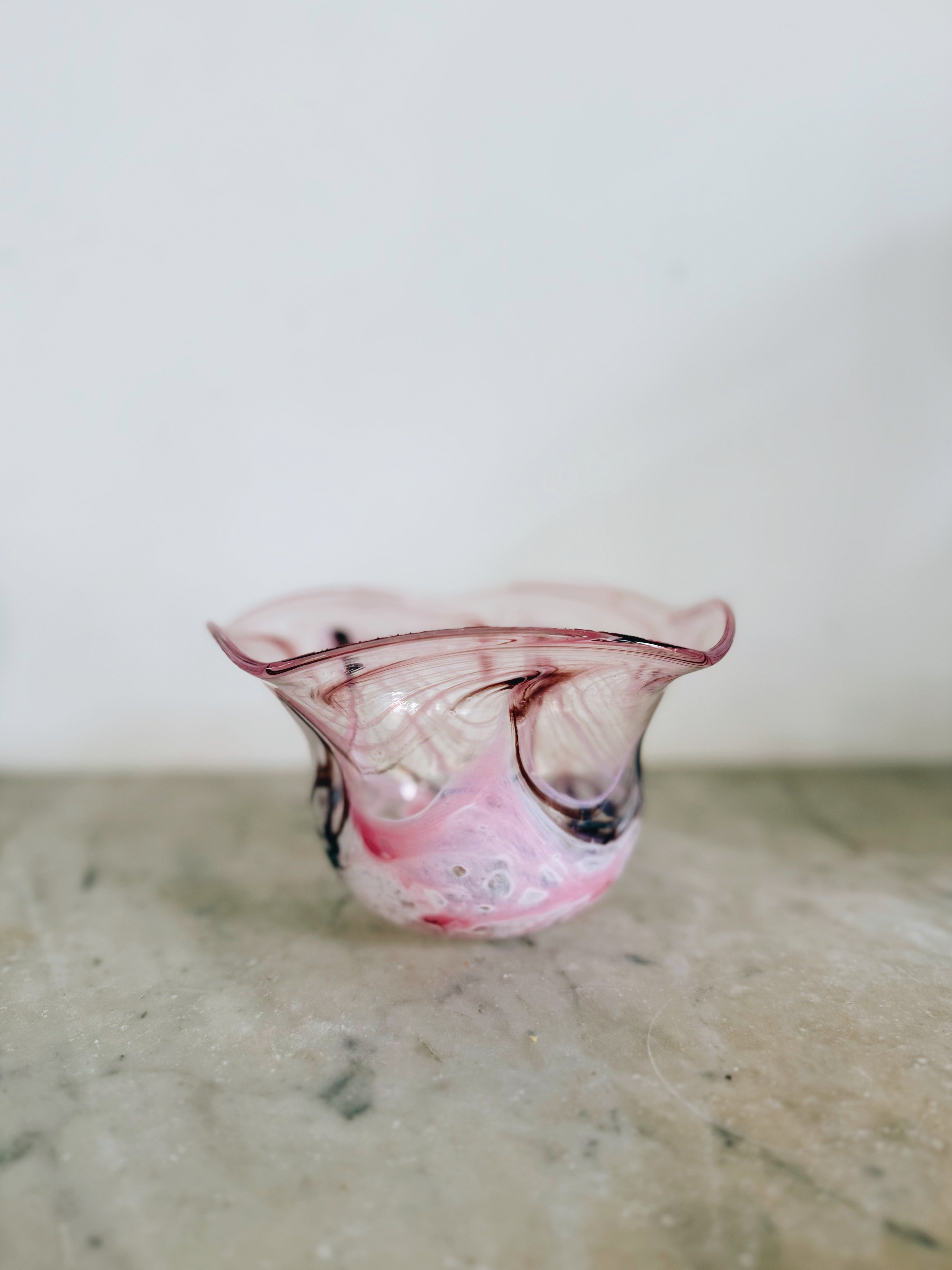 Palace of Nowhere Vintage 70s Murano hand blown glass puddle bowl