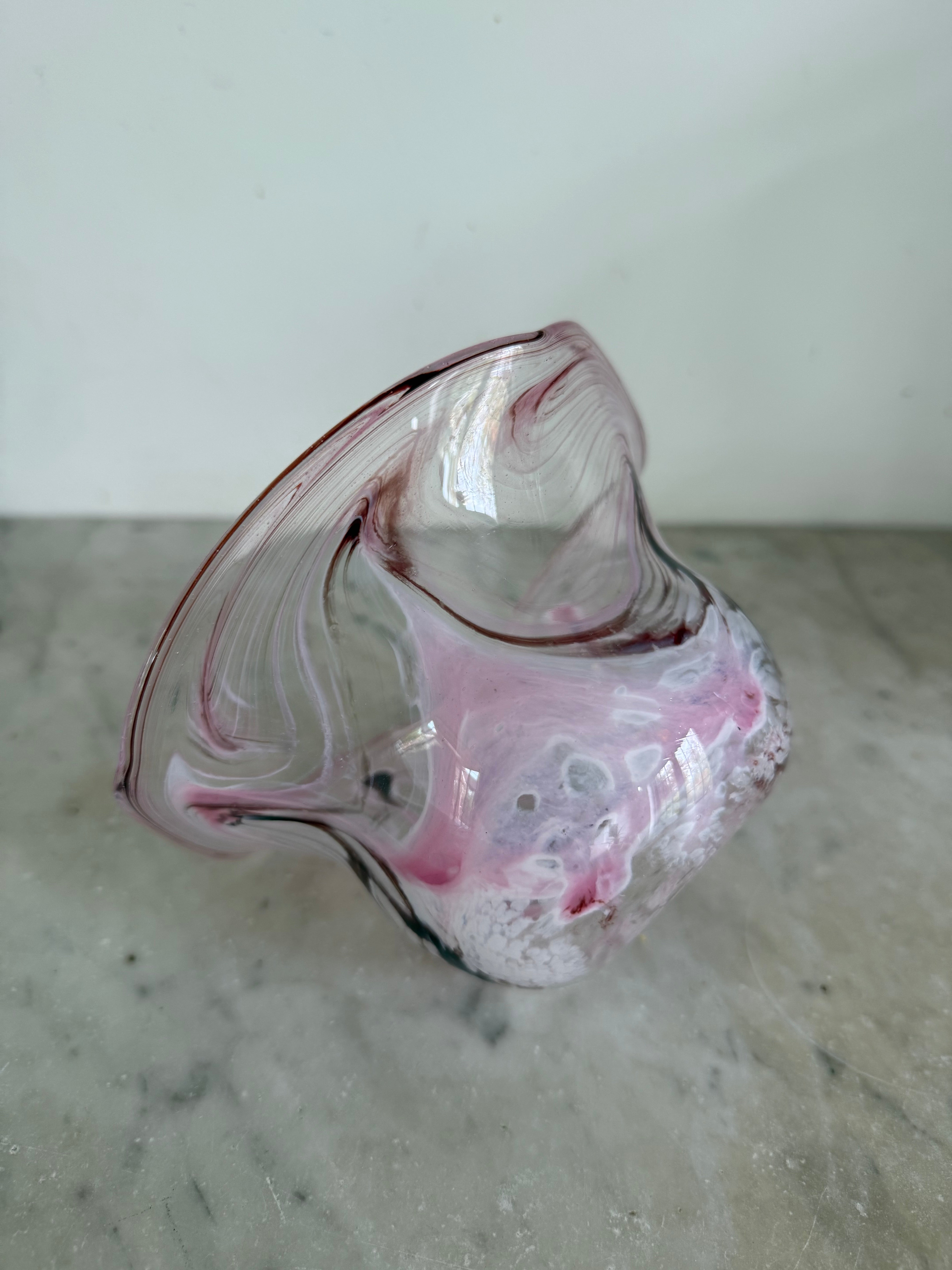 Palace of Nowhere Vintage 70s Murano hand blown glass puddle bowl