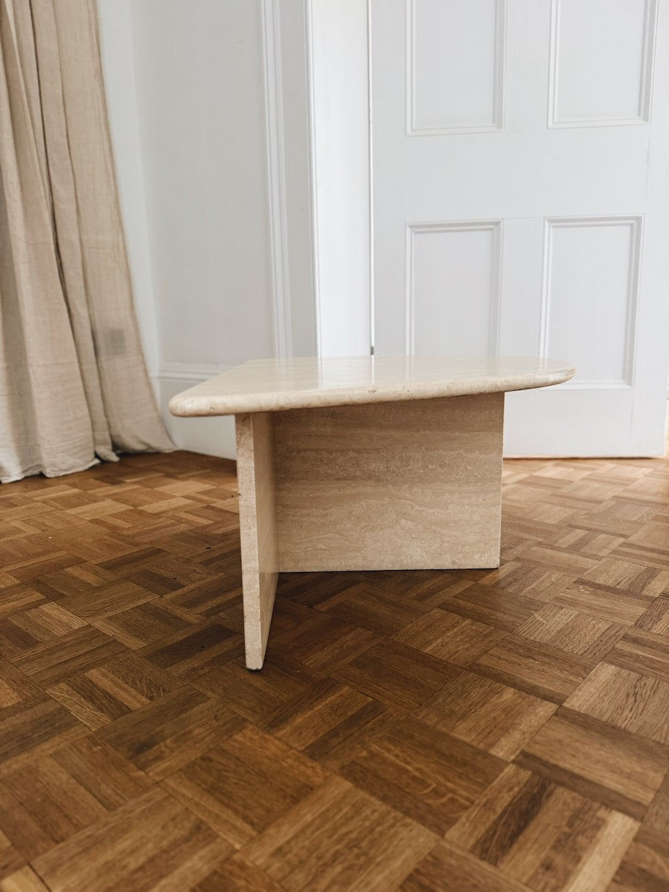Vintage mid century travertine coffee table Palace of Nowhere