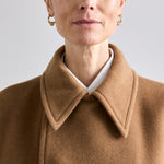 Filippa K brushed wool double breasted long coat 