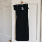 Paloma Wool black strapless 'Donna' midi dress Palace of Nowhere